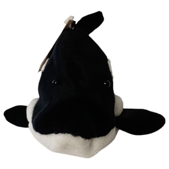 Shamu Orca Killer Whale MINI Plush Bean Bag Toy Stuffed Animal Dan Dee With Tags - Picture 9 of 15